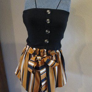 Shein silk shorts and tube top set